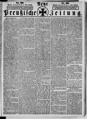 Neue preußische Zeitung vom 17.03.1860