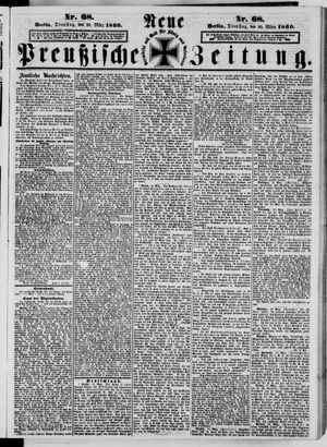 Neue preußische Zeitung vom 20.03.1860