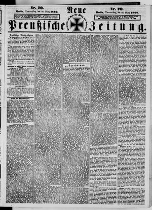 Neue preußische Zeitung vom 22.03.1860