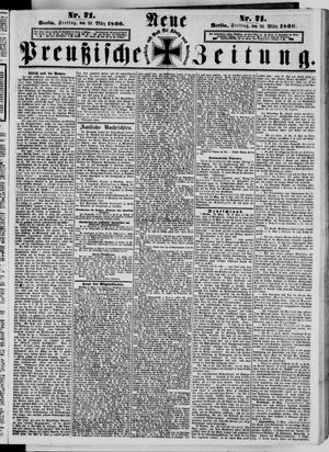 Neue preußische Zeitung vom 23.03.1860
