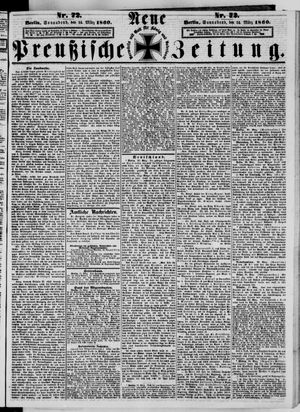 Neue preußische Zeitung vom 24.03.1860