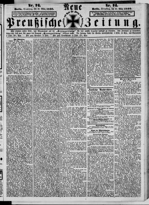 Neue preußische Zeitung vom 27.03.1860