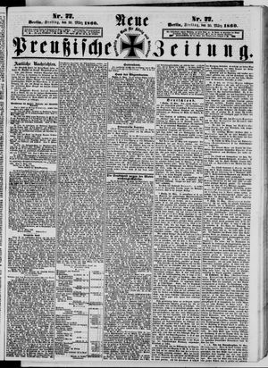 Neue preußische Zeitung vom 30.03.1860