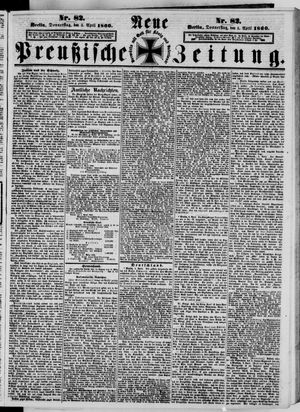 Neue preußische Zeitung vom 05.04.1860