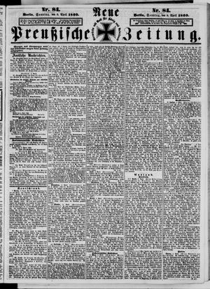 Neue preußische Zeitung vom 08.04.1860