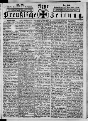 Neue preußische Zeitung vom 14.04.1860