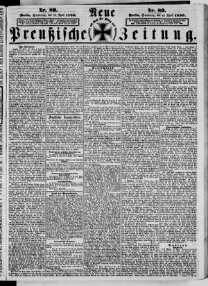 Neue preußische Zeitung vom 15.04.1860