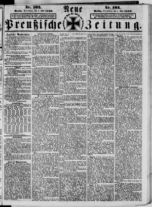 Neue preußische Zeitung vom 01.05.1860