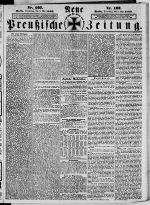 Neue preußische Zeitung vom 08.05.1860