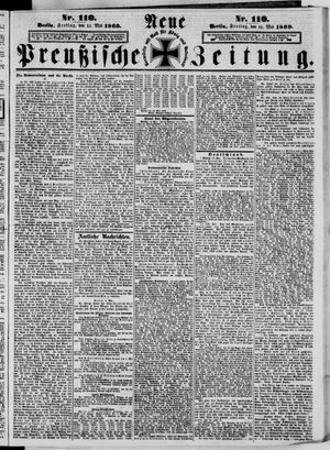 Neue preußische Zeitung vom 11.05.1860