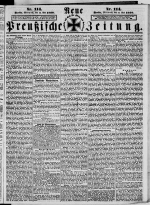Neue preußische Zeitung vom 16.05.1860