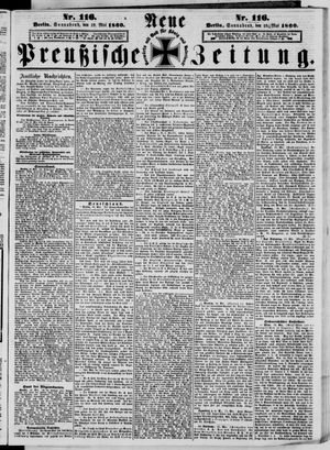 Neue preußische Zeitung vom 19.05.1860