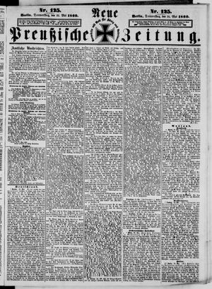 Neue preußische Zeitung vom 31.05.1860