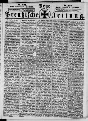 Neue preußische Zeitung vom 07.06.1860