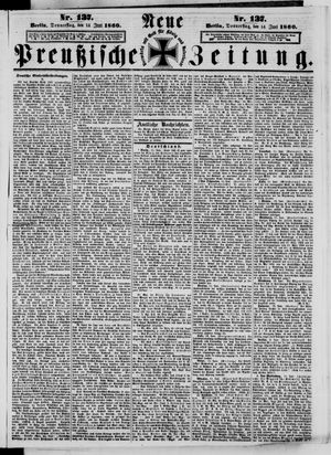 Neue preußische Zeitung vom 14.06.1860