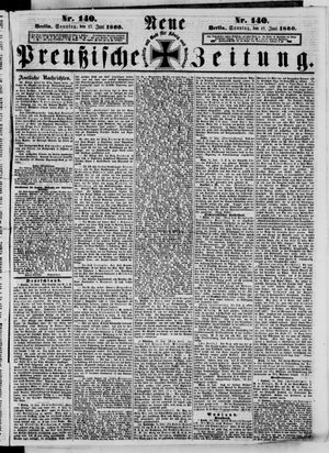 Neue preußische Zeitung vom 17.06.1860