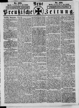 Neue preußische Zeitung vom 19.06.1860