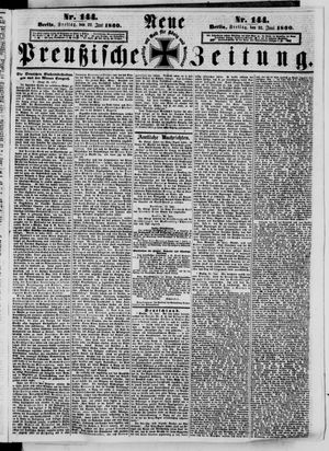 Neue preußische Zeitung vom 22.06.1860