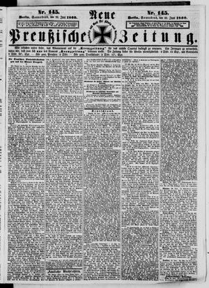 Neue preußische Zeitung vom 23.06.1860