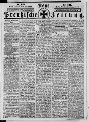 Neue preußische Zeitung vom 26.06.1860