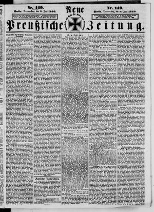 Neue preußische Zeitung vom 28.06.1860