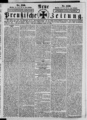 Neue preußische Zeitung vom 29.06.1860