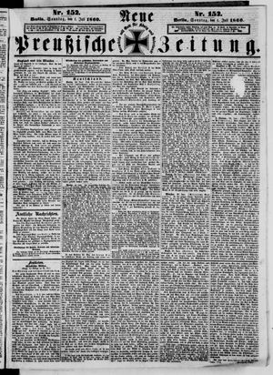 Neue preußische Zeitung vom 01.07.1860