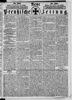 Neue preußische Zeitung vom 04.07.1860