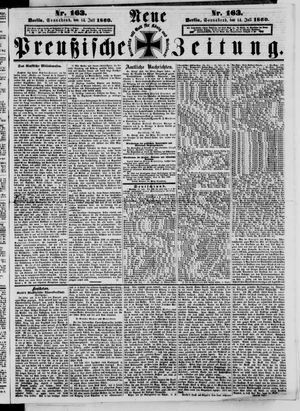 Neue preußische Zeitung vom 14.07.1860
