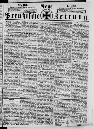 Neue preußische Zeitung vom 19.07.1860