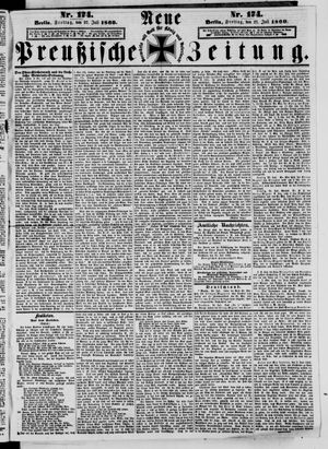 Neue preußische Zeitung vom 27.07.1860