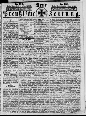 Neue preußische Zeitung vom 04.08.1860