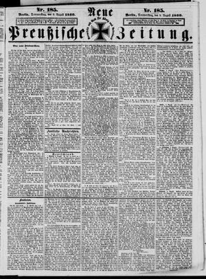 Neue preußische Zeitung vom 09.08.1860