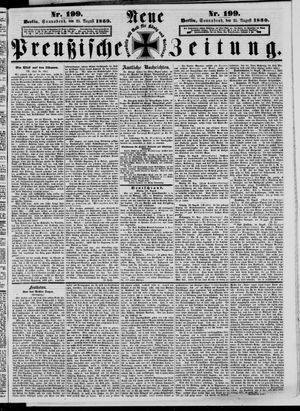 Neue preußische Zeitung vom 24.08.1860