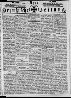 Neue preußische Zeitung vom 25.08.1860