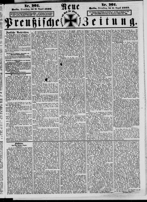 Neue preußische Zeitung vom 26.08.1860