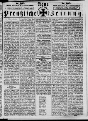 Neue preußische Zeitung vom 31.08.1860