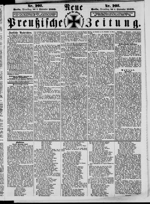 Neue preußische Zeitung vom 04.09.1860