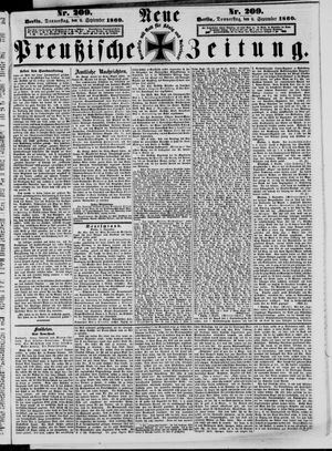 Neue preußische Zeitung vom 06.09.1860