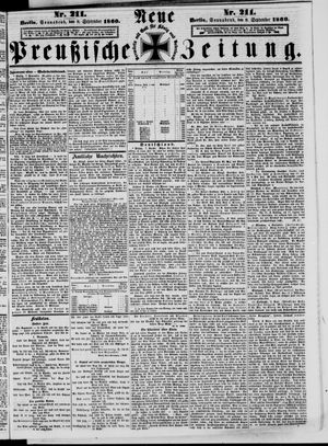 Neue preußische Zeitung vom 08.09.1860