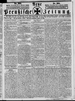 Neue preußische Zeitung vom 20.09.1860