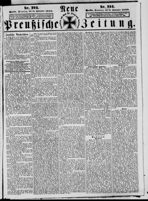 Neue preußische Zeitung vom 23.09.1860