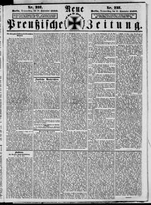 Neue preußische Zeitung vom 27.09.1860