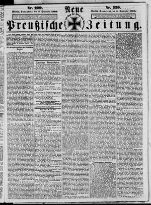Neue preußische Zeitung vom 29.09.1860