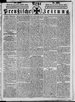 Neue preußische Zeitung vom 30.09.1860