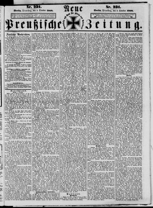 Neue preußische Zeitung vom 02.10.1860