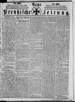 Neue preußische Zeitung vom 03.10.1860