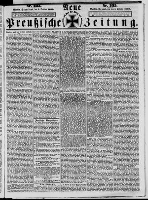 Neue preußische Zeitung vom 06.10.1860