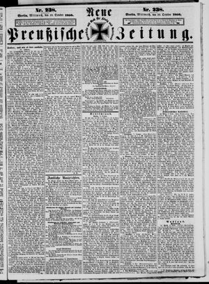 Neue preußische Zeitung vom 10.10.1860