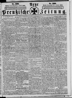 Neue preußische Zeitung vom 11.10.1860